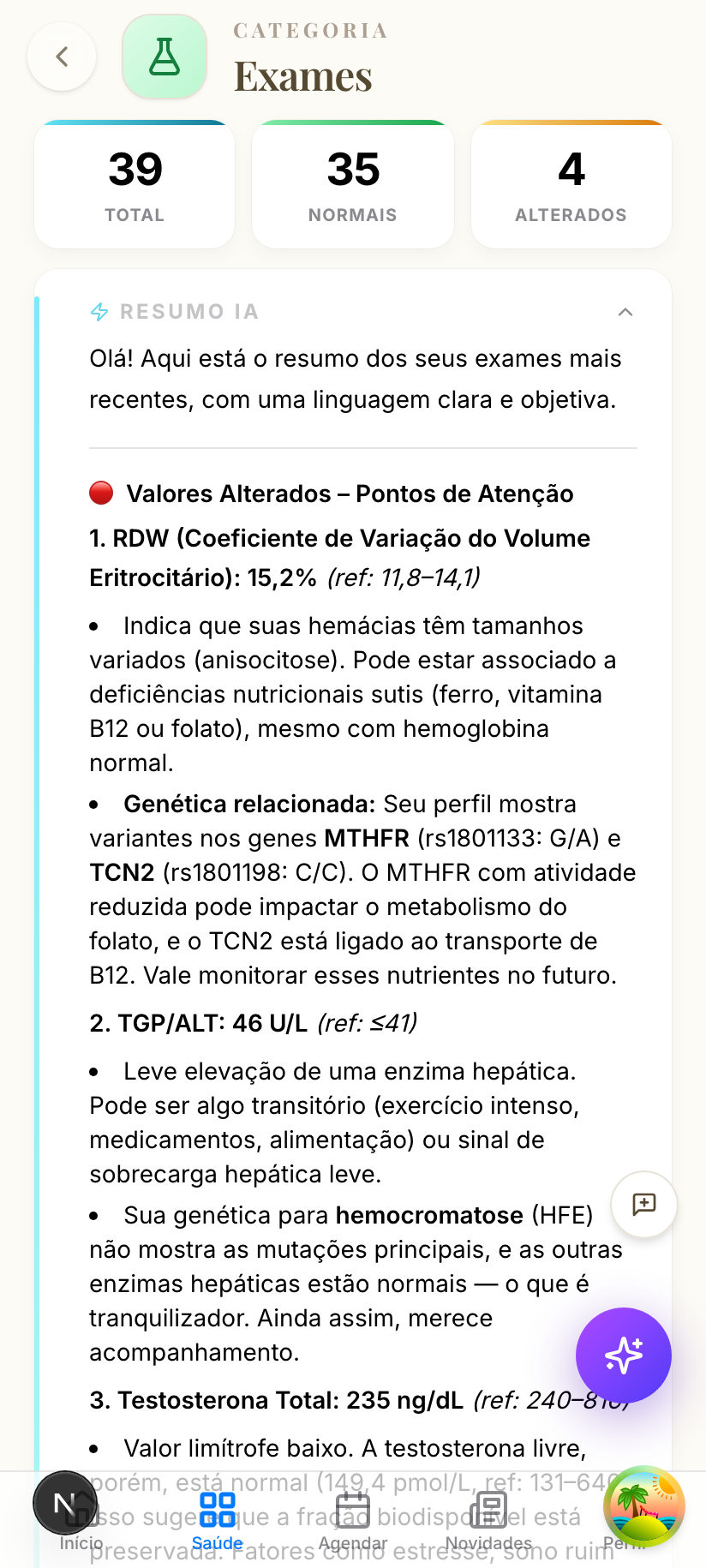 Exames que se explicam